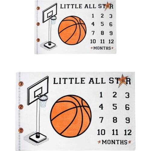 Baby Boys Monthly Record Growth Milestone Blanket Newborn Photography Props Children Photo Creative Background Cloth