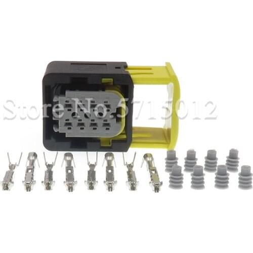 8 Hole 2-1418479-1 Female Waterproof Electrical Automotive Connector Socket With Terminals And Seals For TE AMP