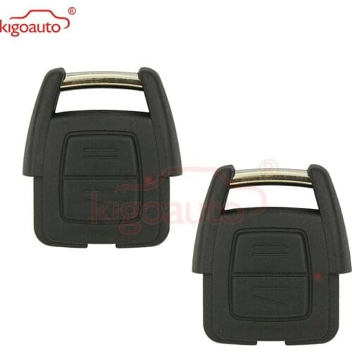 Kigoauto 2pcs 93176615 for Opel Vauxhall Holden Astra G Zafira A 2000 2001 2002 2003 2004 Remote key fob 2 button 433Mhz