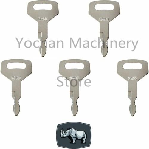 5 Pcs K250 Ignition Key For Kobelco Excavator Grader Dozer New Holland Case Mini Kawasaki Wheel loaders
