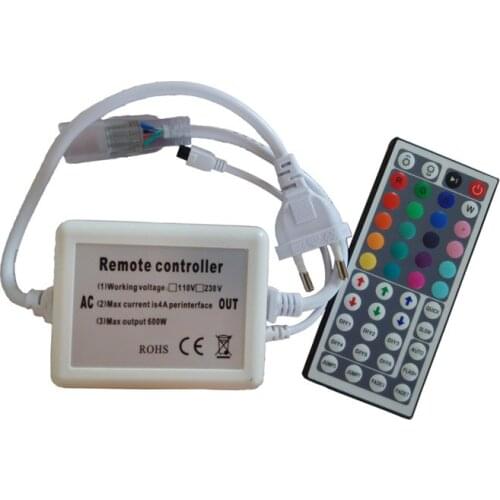 Keys LED IR RGB Controller Dimmer LED Lights SMD 5050 3528 Led Strip 10set/lot AC110V-220V 6A 600W 44 RGB Controler 220V 10 AC