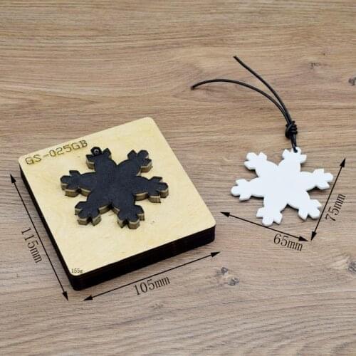 Leather Snowflake Pendant Wooden Cut Dies Diy Craft Making Decor Supplies Dies Template Suitable For Common Die-Cutting Machines