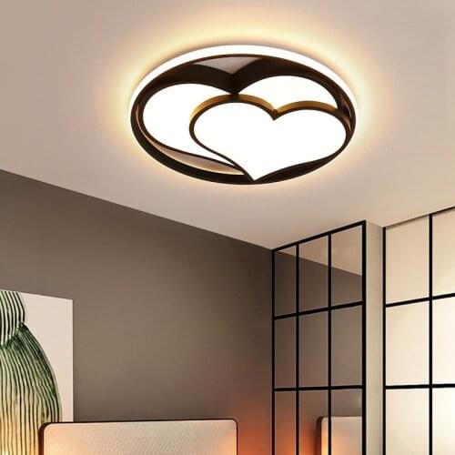 Bedroom Lamp Ceiling Lamps Simple Modern Living Room New Warm Romantic Room Heart-shaped Lighting
