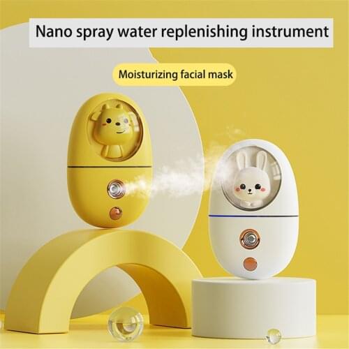 Mini Nano Face Steamer 35Ml Mist Sprayer USB Humidifier Deep Hydrating Cold Sprayer Facial Nebulizer Beauty Skin Care Tool
