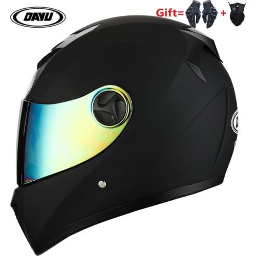 Send Gloves And Mask Full Face Motorcycle Helmet With Dual Lens Motorbike Helmet Double Visors Dirt Bike Helmets