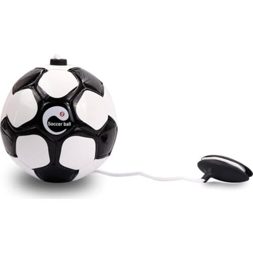 1PCS New soccer ball size 2 with rope football Kick beginner Practice Belt Training Equipment Standard Official profession