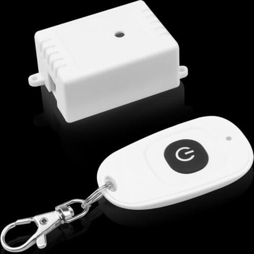 AC 220V 10A 1CH RF 433MHz Wireless Remote Control Switch Receiver + Remote Control Transmitter Kit For Garage Door Lighting