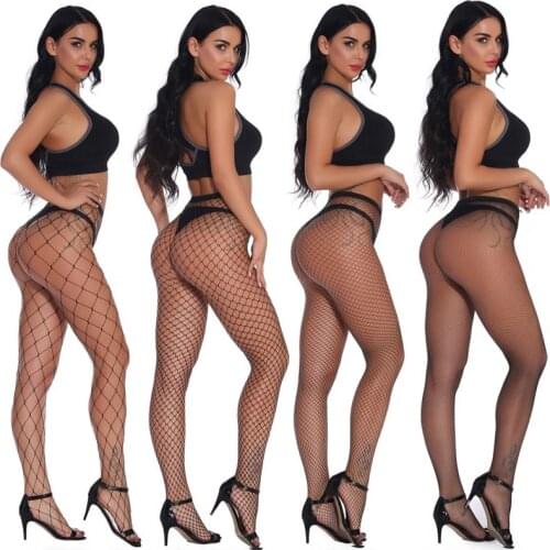 DOIAESKV 4 Pairs/lot Sexy Women Tights Party Hollow Out Pantyhose Female Mesh Stocking Slim Fishnet Stockings Club Party Hosiery