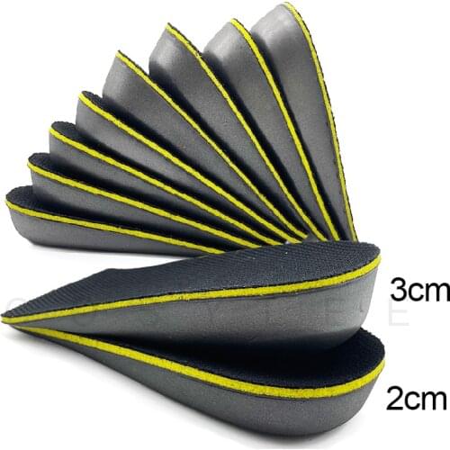 Height Increase Insoles 1 Pair Half Insole Hard Breathable Heel Lifting Inserts Shoe Lifts Shoe Pads Sports Pad for Unisex