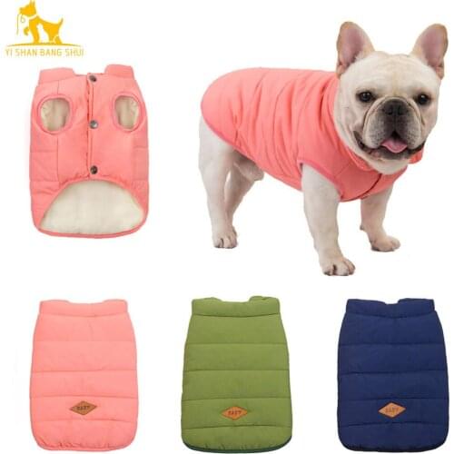 Warm Dog Coat Winter Dog Clothes French Bulldog Pug Chihuahua Pet Puppy Clothes Small Dog Jacket Clothing For Dog Cat Down Coat