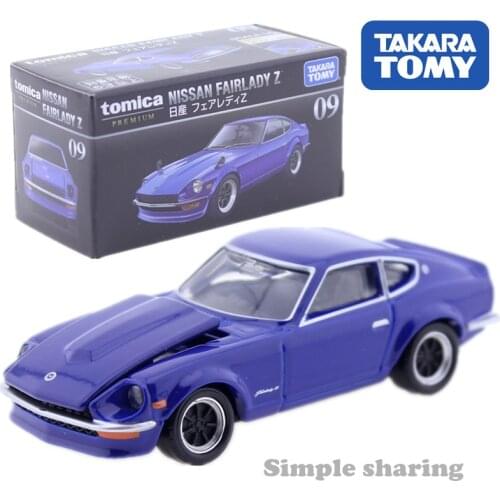 Tomica Premium # 09 Nissan Fairlady Z Scale 1/58 Takara Tomy Metal Cast Car Model Vehicle Toys For Children Collectable New