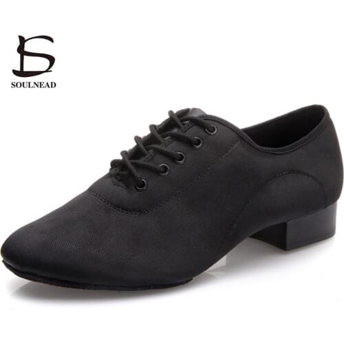 Latin Dance Shoes Men Ballroom Salsa Dance Shoes Soft Cloth Man Modern Tango Dancing Shoes Low Heel Practice Male Sneakers