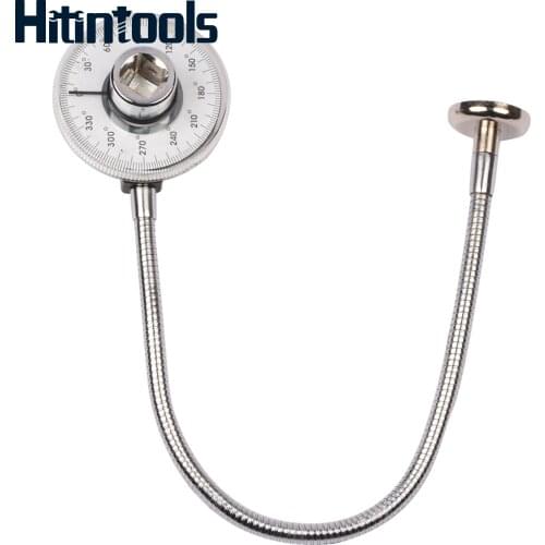 1/2" Drive Torque Angular Angle Gauge With Magnetic Flexible Arm