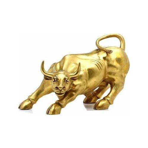 A pure bull Wall Street Niu Wang Tongniu animal decoration feng shui office decoration crafts