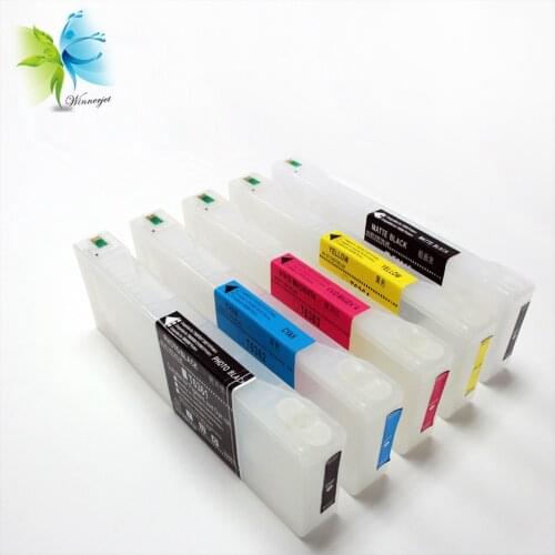 Winnerjet 700ml refillable ink cartridge with chip + chip resetter for Epson 7700 9700 7710 9710 printer