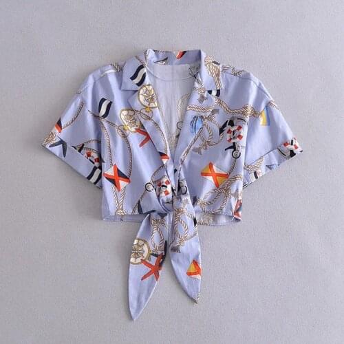 Elegant Print Bow Blouse Women Top 2021 Fashion Short Sleeve V Neck Tshirt Summer Beach Party Sexy Slim Causal Tops