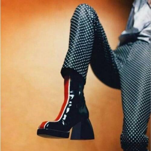 2022 Women Boots Fashion Sexy Ankle Boots For Women Platform High Heels Shoes Woman Autumn Winter Boots Female high heels Boots