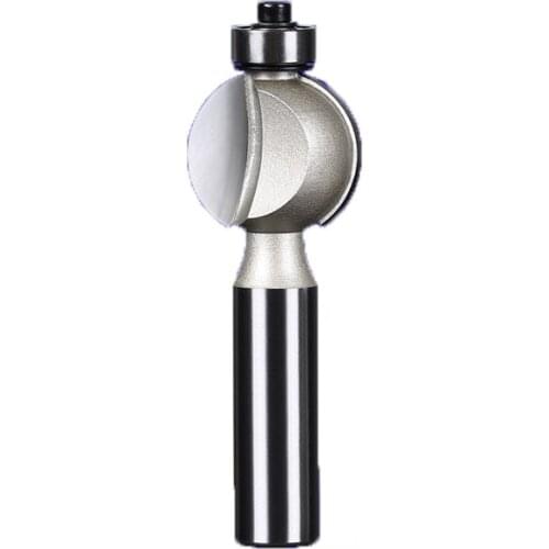 1pcs 1/2 1/4 inch Shank Convex-edge Nail Clippers Round Arc Carving Bit for Trimming machine Woodworking Router Bit