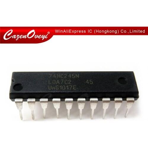 10pcs/lot SN74HC245N DIP20 SN74HC245 DIP 74HC245N DIP-20 74HC245 new and original IC In Stock