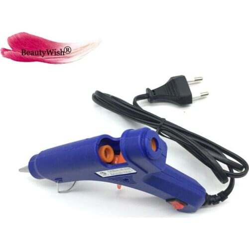 20W Professional 7mm Mini Hot Melt Glue Stick Gun High Temp Electric Heat Repair Tools for Keratin Fusion Hair Extensions