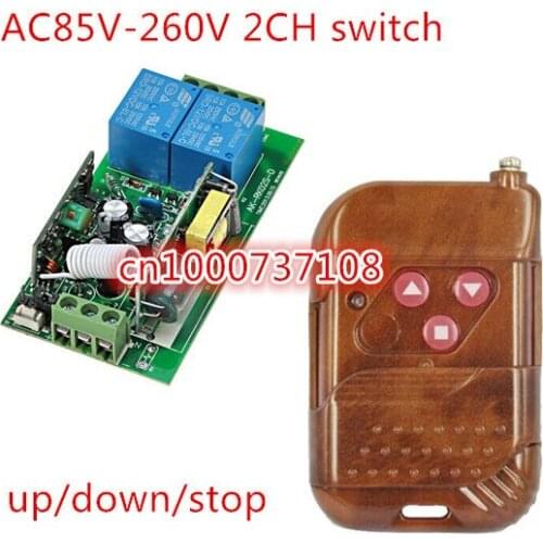 220v wireless remote control switch electric door rolling gate curtain remote control switch 315mhz/433mhz with CE