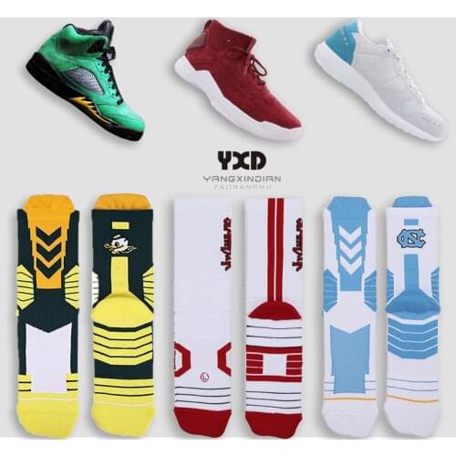 3 pair/Mens Socks Abrasion Wear Basketball Sports Socks Men New Fashion Soft Light Breathable Wicking Color block Cycling Socks