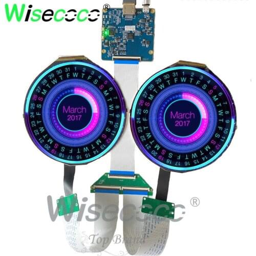 5 inch 1080x1080 IPS round instruments screen with 60Hz driver board for Digital signage display and raspberry pi