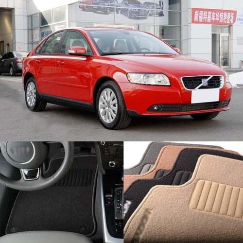 5PCS Premium Auto Fabric Nylon Anti-slip Floor Mats Carpet For Volvo S40 2006-2012