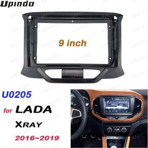 2 Din 9 inch car radio Fascias for LADA X-ray Xray 2016-2019 Dashboard Frame Installation dvd gps mp5 android Multimedia player