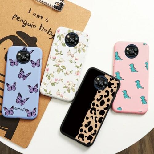 Flower Love Heart Case For Xiaomi Poco X3 NFC Phone Cases Silicone Cover For Xiaomi POCO X3 pocox3 Poco X 3 nfc Fundas Coque Bag