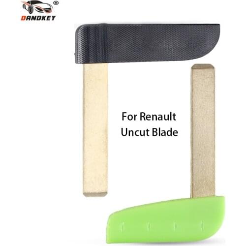 Dandkey Uncut Blank Smart Card Insert Remote Emergency Small Key Blade For Renault For Megane Laguna Koleos Scenic Replacement