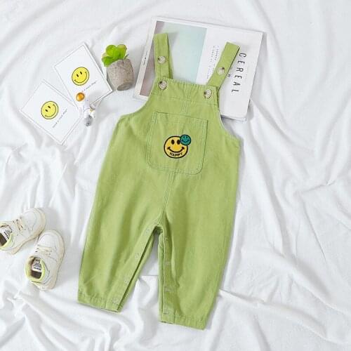 Mumbabes Kids Overalls Baby Jumpsuit Infant Long Denim Pant Baby Girls Romper Jeans Casual Little Girls Pants GH01