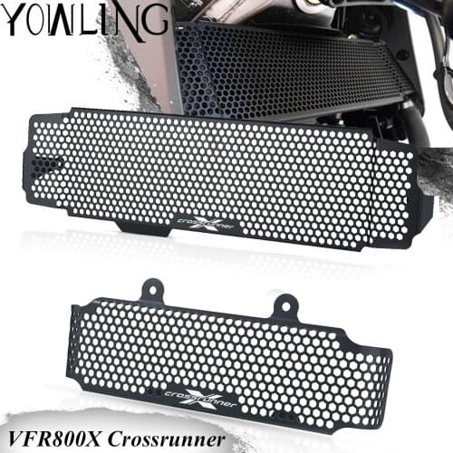 For Honda VFR800X Crossrunner 2015 2016 2017 2018 2019 2020 Motorcycle Radiator Grille Guard Cover & Oil Cooler Guard Protector