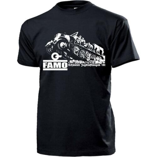 Famo heavy Traction Car 18t SdKfz 9 18ton Half Chain Vehicle T-Shirt. Summer Cotton O-Neck Short Sleeve Mens T Shirt New S-3XL