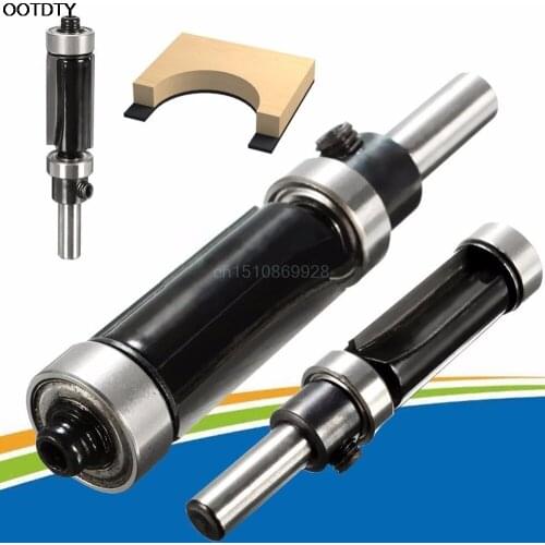 Flush Trim Router Bit Top & Bottom Bearing 1" H X 1/4'' Shank Woodworking Tool