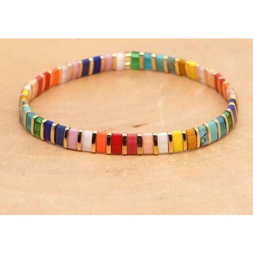 Go2boho Summer Bracelet 2020 Friendship MIYUKI Tila Beads Rainbow Bracelets For Women Jewelry Bohemian Pulseras Jewellery Gift