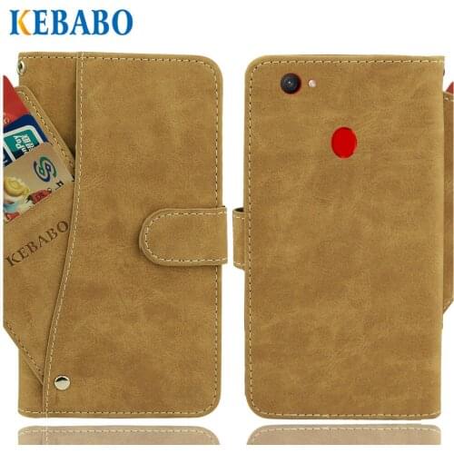 Leather Wallet Ark Ukozi U5 Case 5.72" Flip Vintage Leather Front Card Slots Cases Cover Business Phone Protective Bags