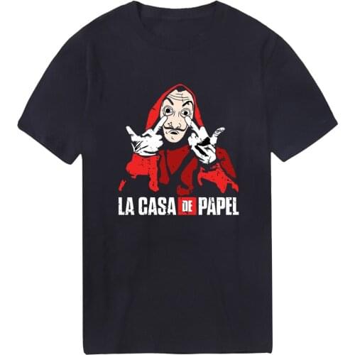 La casa de papel Hip Hop Mens T Shirts Print O-Neck Oversize Tshirts Punk Military Tees Male Bodybuilding Tops Homme Camiaetas