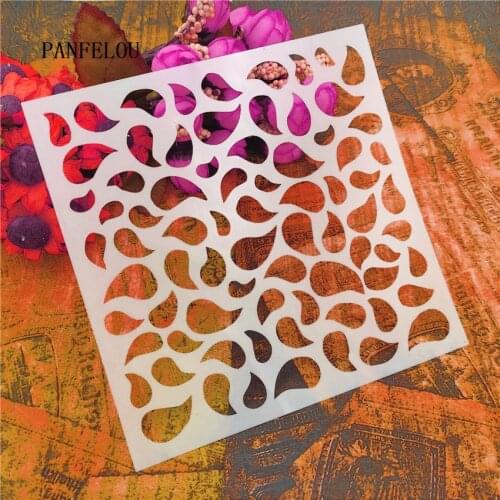 13*13cm Hote Sale petals scrapbook stencils spray plastic mold shield DIY cake hollow Embellishment printing lace ruler