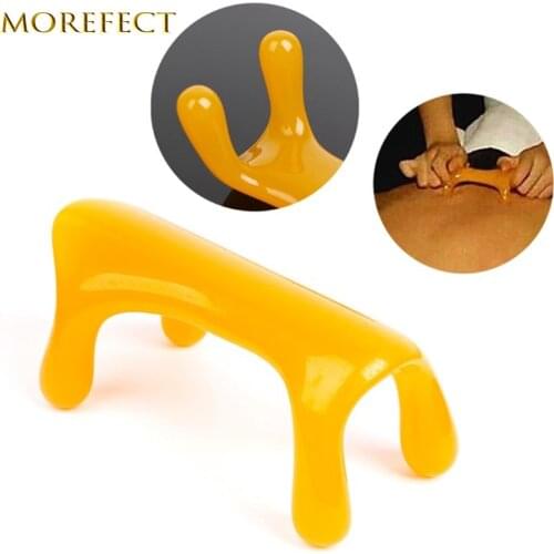 Resin Dog SPA Scraping Meridian Massager Cervical Spine Back Massage Body points Massage Gua Sha Board Beeswax Therapy