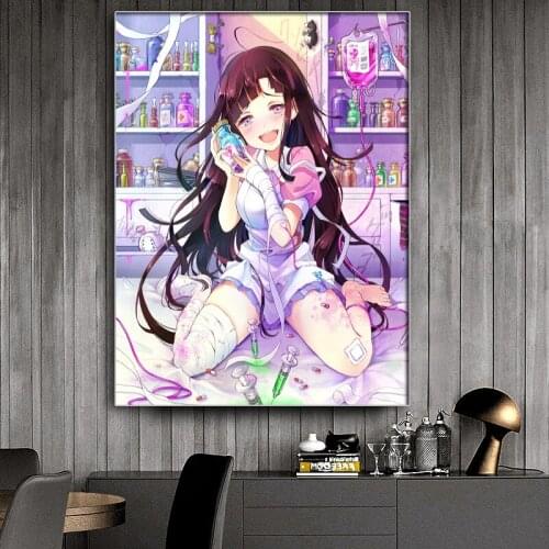 Cartoon Anime Girl Diamond Painting 5D DIY Cross Stitch Kit Wall Sticker Mosaic Diamond Embroidery Home Decoration Painting Art