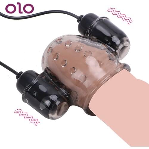OLO Glans Trainer 12 Speed Penis Vibrators Penis Massage Male Masturbator Sex Toy For Men Delay Ejaculation Remote Control
