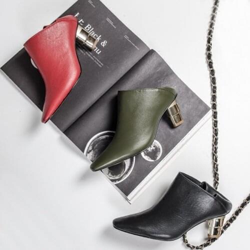 Europe Style Latest Spring Autumn Leather Martin Ankle Boots Women Summer High-heeled Boot shoes Elegant Dress Shoes