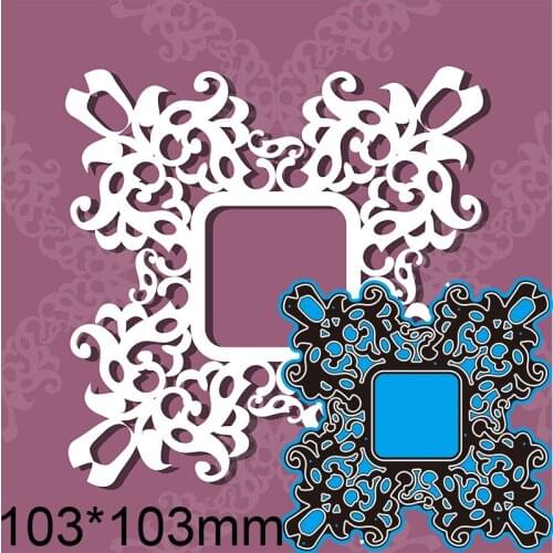 New Metal Cutting Dies Scrapbooking Irregular Flowers DIY Album Paper Craft Embossing Stencil Decoration 103*103mm