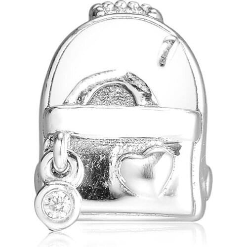 Fits Pandora Bracelet Adventure Bag Charms Original 925 Sterling Silver Beads DIY Jewelry Making for Women Berloque