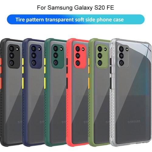 Clear Case For Samsung Galaxy S20 FE 5G S20FE 4G Slim Silicone Edge Acrylic backboard Soft Phone Back Cases Cover For S20 FE