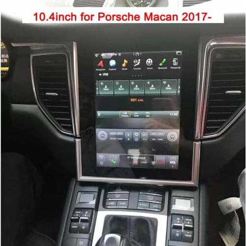 Tesla style android 7.1 car dvd player for Porsche Macan 2017 car multimedia gps navigation headunit audio stereo