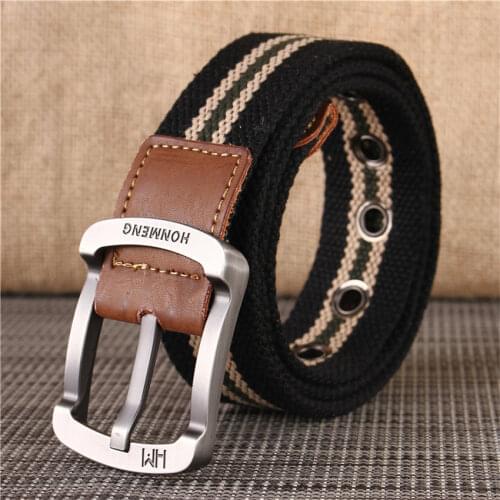 Brand Canvas Belt Military Equipment Army Belt For Trousers Casual Outdoor Tactical Men Belt Pin Buckle Long Black Waist Belt