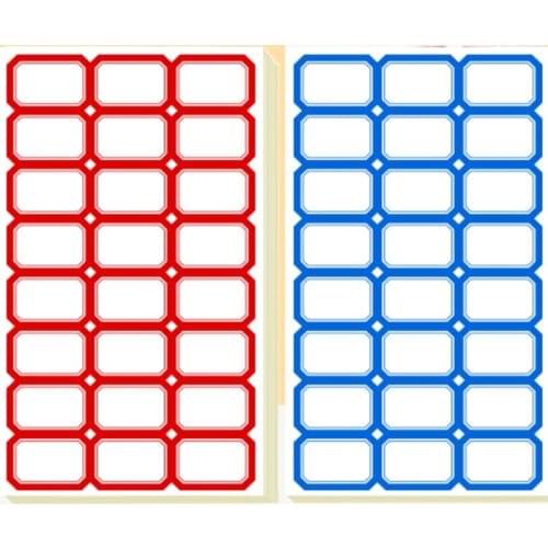 10sheets 240pcs self-adhesive label write paper name sticker blank label classified stickers price tag number Classification T2