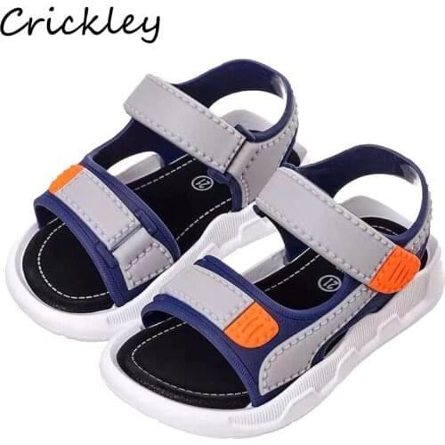 Summer Childrens Sandals Fashion PVC Beach Sandal For Kids Baby Boys Girls Comfortable Soft Sole Non Slip Barefoot Girls Shoe